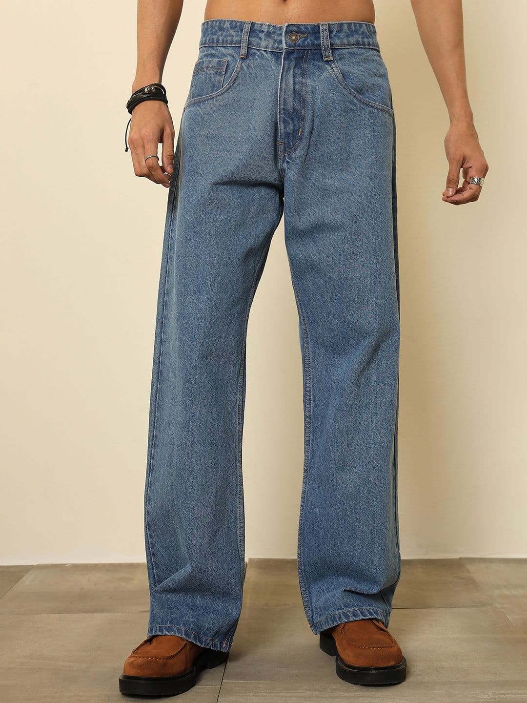 MASCLN SASSAFRAS Men Regular Fit Mid-Rise Light Fade Jeans - view 1