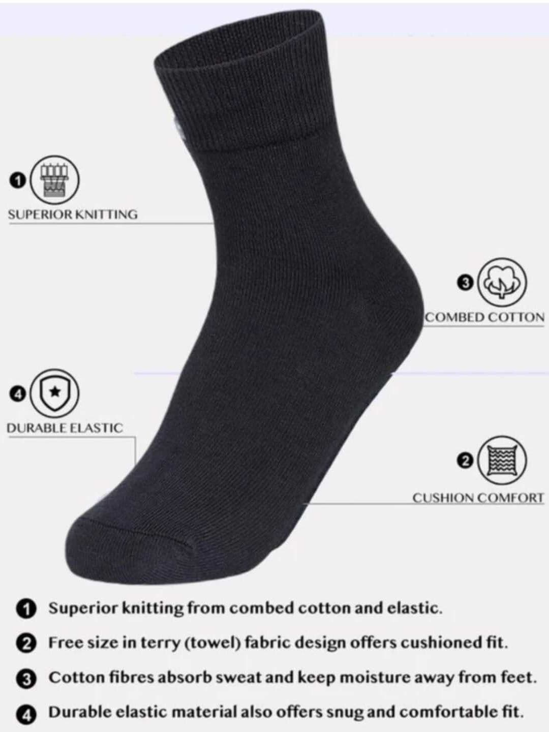 akeet trend Unisex Cotton Assorted Calf Length Socks thumbnail 5