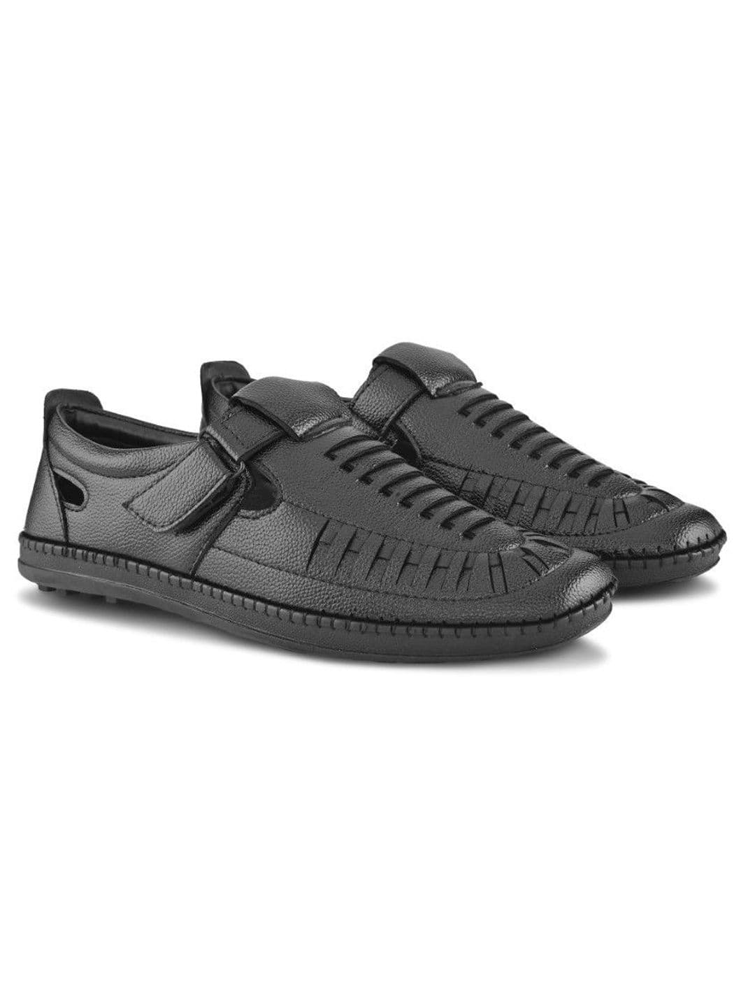 The Roadster Lifestyle Co Men Velcro Fisherman Sandals thumbnail 2