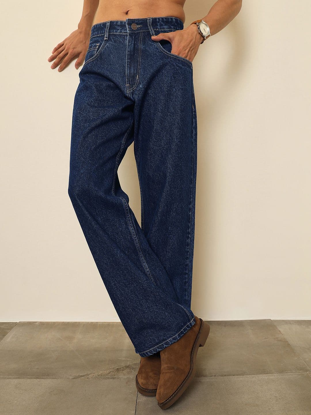 MASCLN SASSAFRAS Men Regular Fit Mid-Rise Jeans thumbnail 4