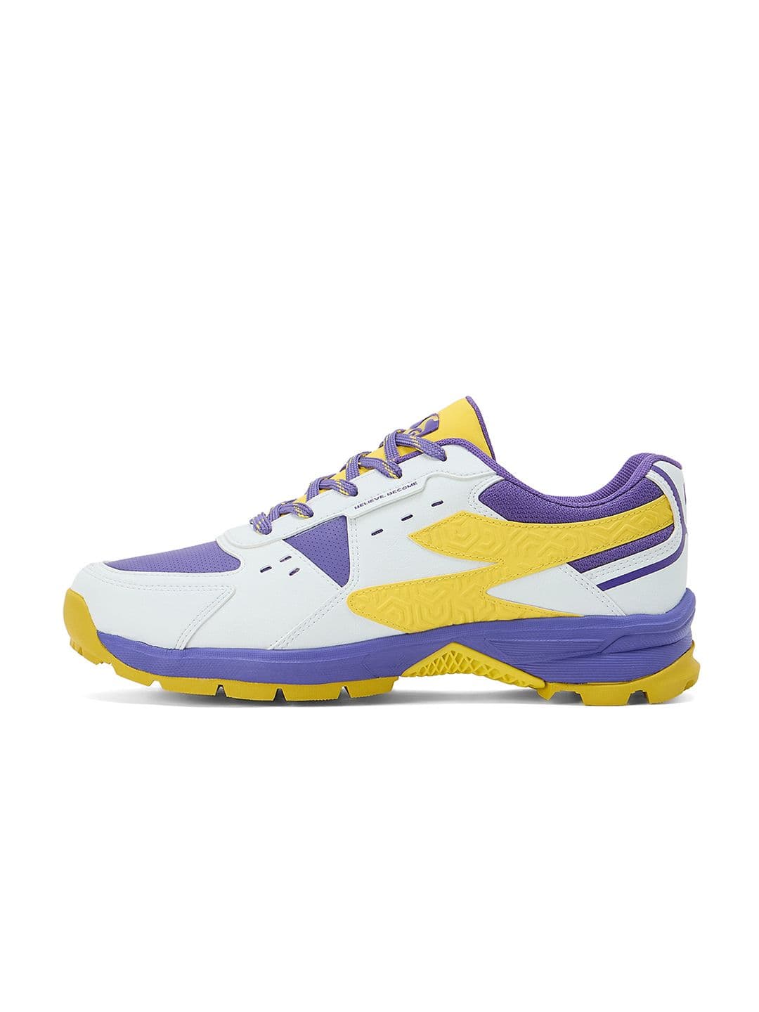 SG Club Evo Stud Shoes White-Purple-Yellow - Mesh Upper EVA Stable Support thumbnail 2