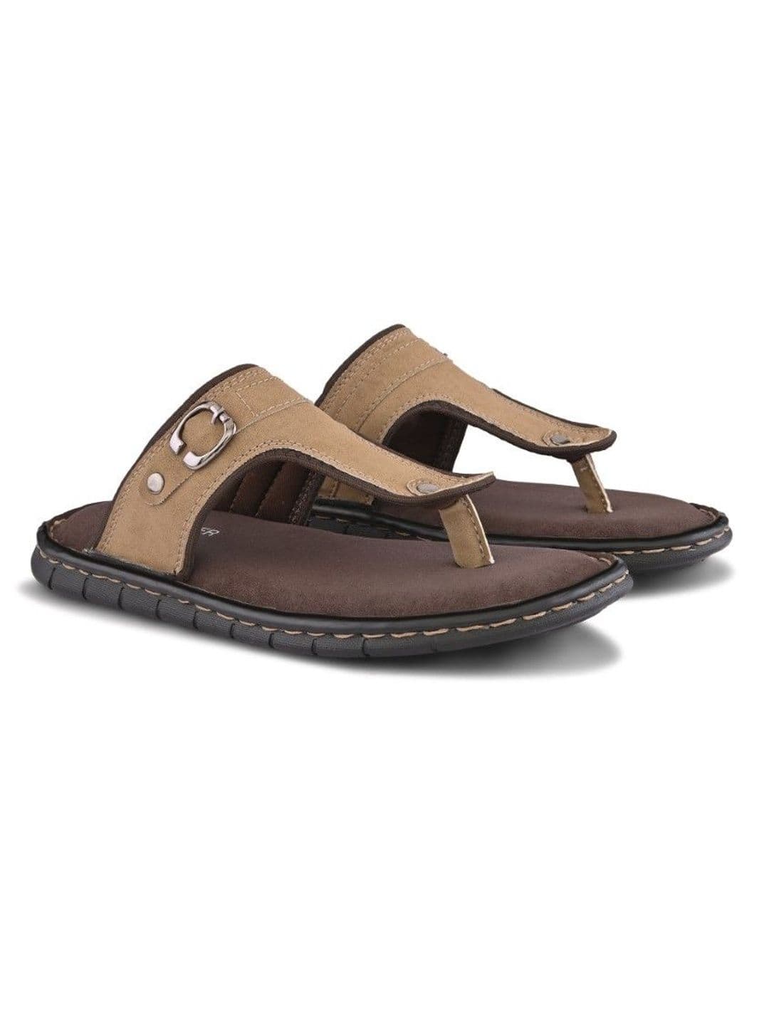 The Roadster Lifestyle Co Men T-Strap Slip-On Comfort Sandals thumbnail 6