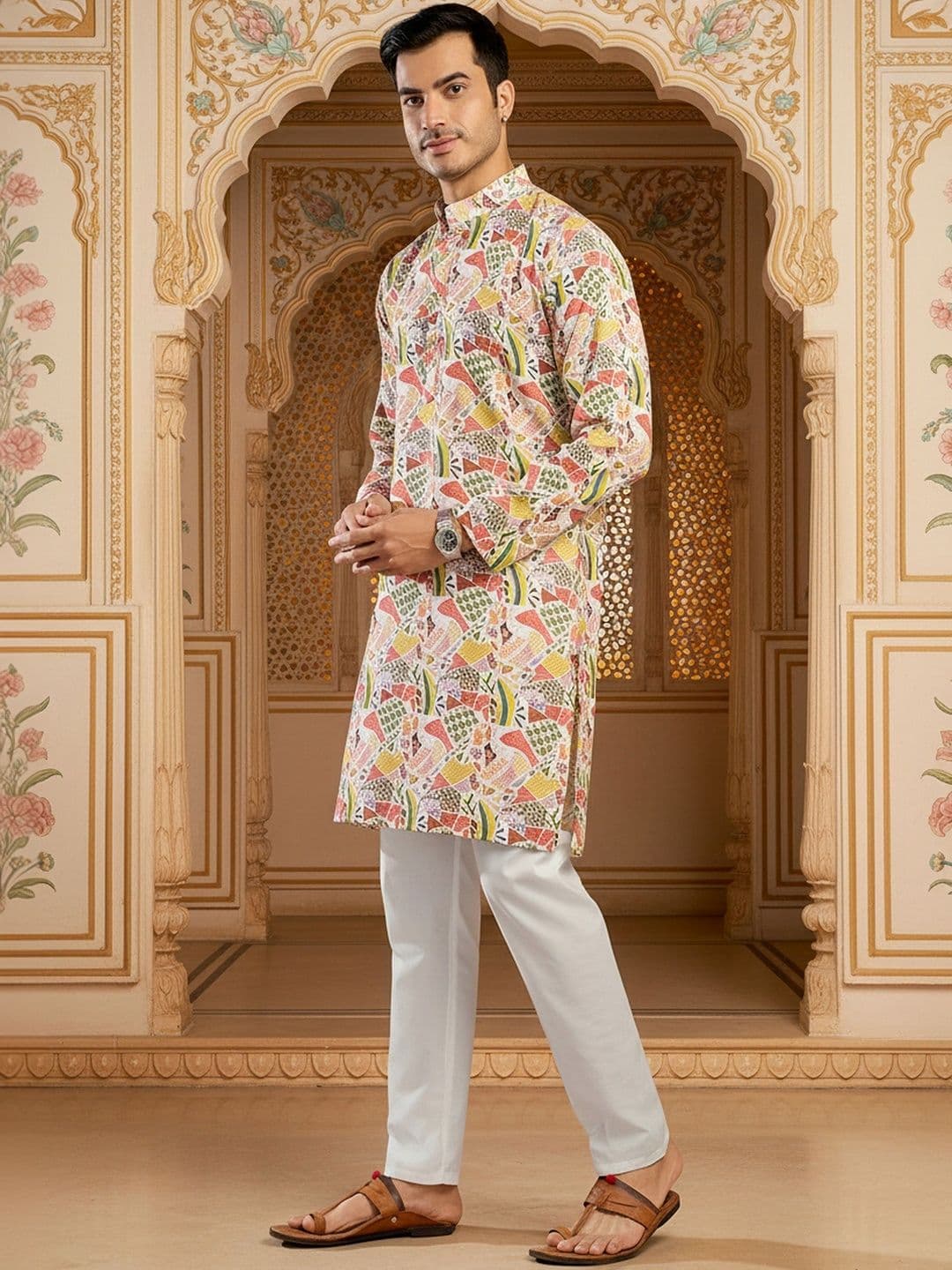 RANGRAAG Men Printed Kurta