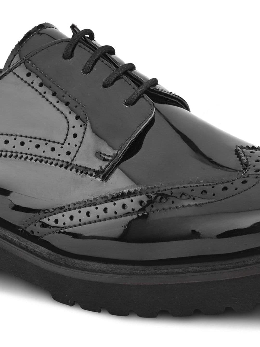 House of Pataudi Men Leather Formal Brogues thumbnail 3