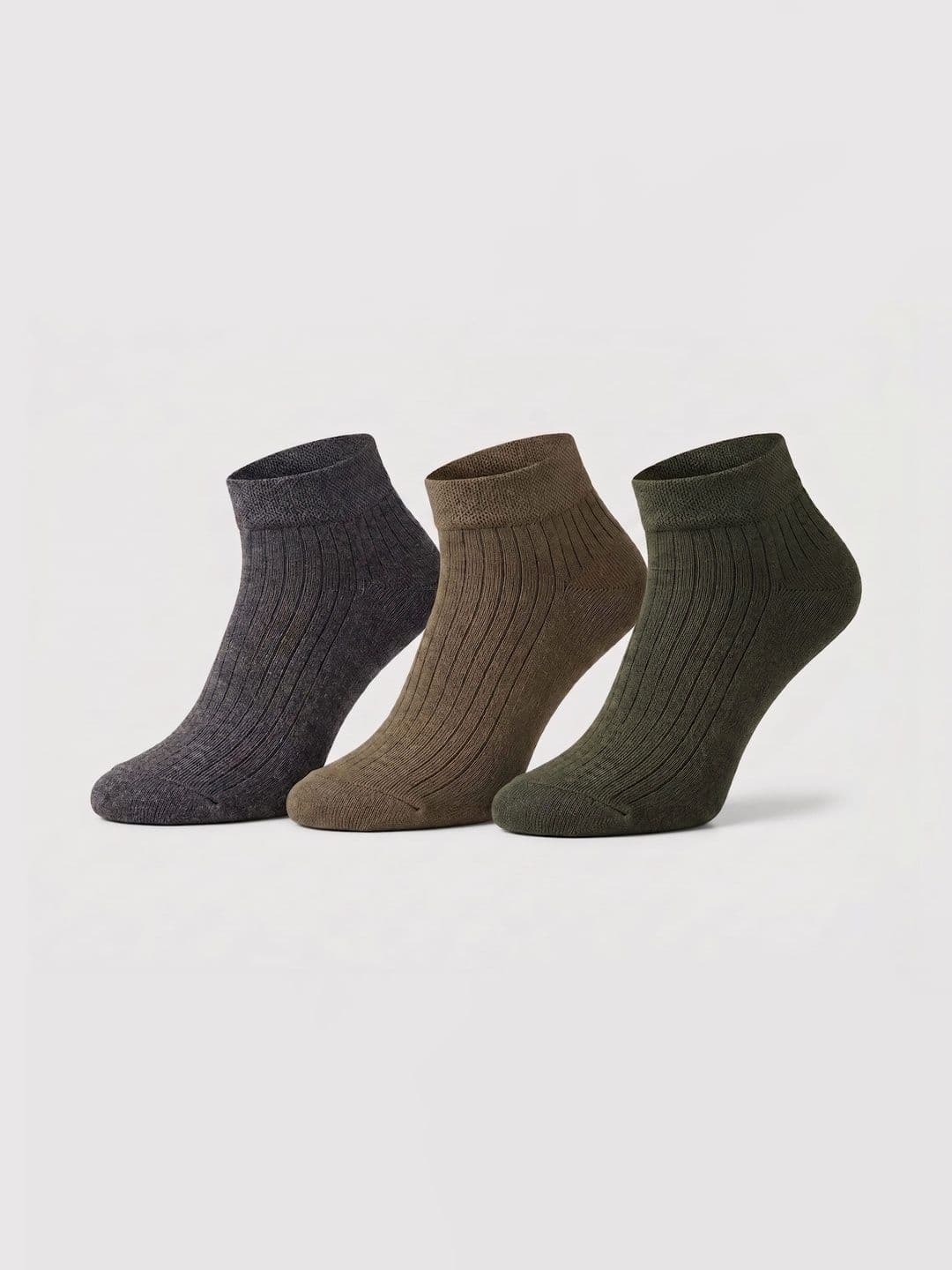 Moda Rapido Men Pack of 3 Cotton Assorted Patterned Ankle Length Socks - view 1