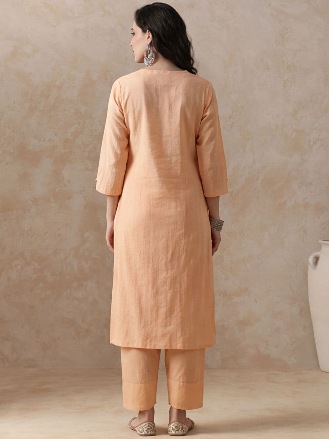 Anouk Women Regular Pure Cotton Kurti with Salwar thumbnail 2