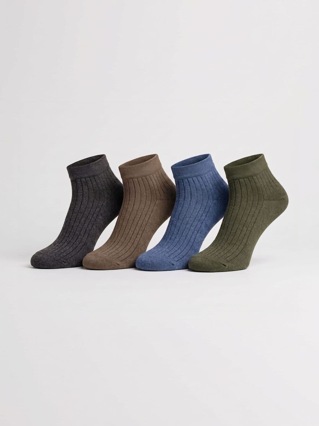 Moda Rapido Men Pack of 4 Cotton Assorted Patterned Above Ankle Socks - view 1