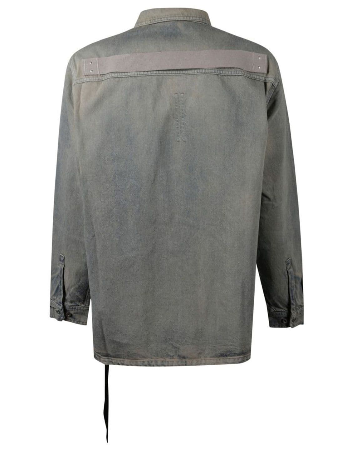 Rick Owens Blue Jumbo Denim Jacket thumbnail 4