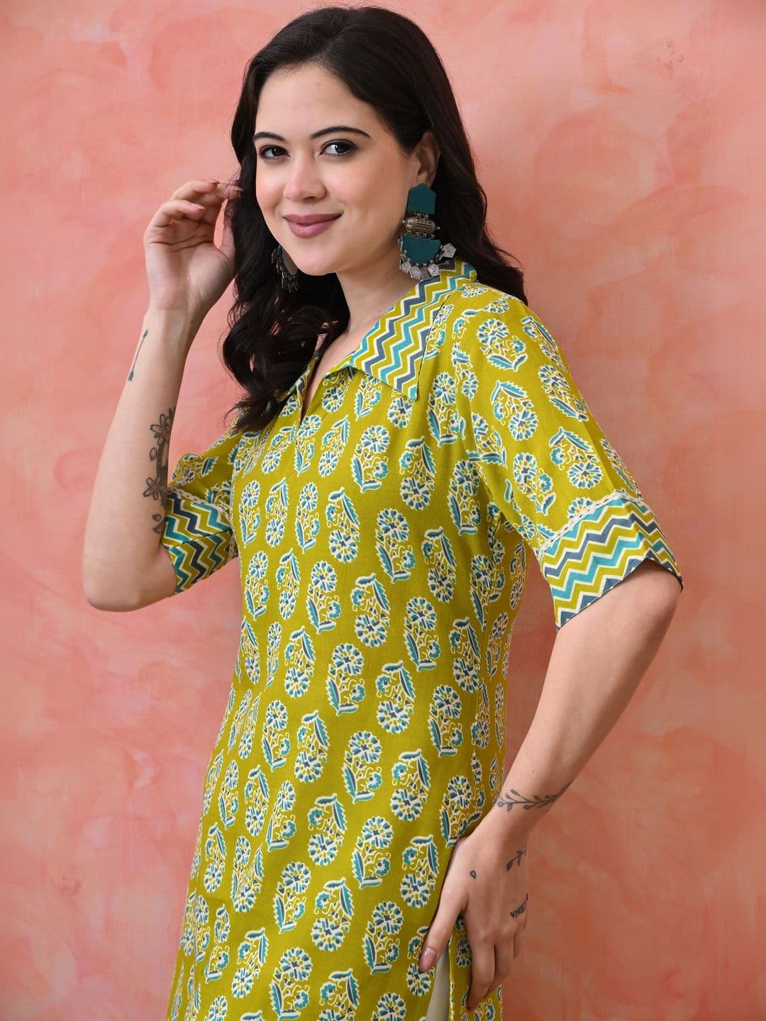 JEMCY Women Ethnic Motifs Printed Kurta thumbnail 5