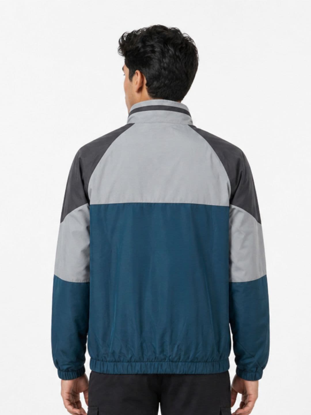 CARABA Men Colourblocked Lightweight Running Sporty Jacket thumbnail 2
