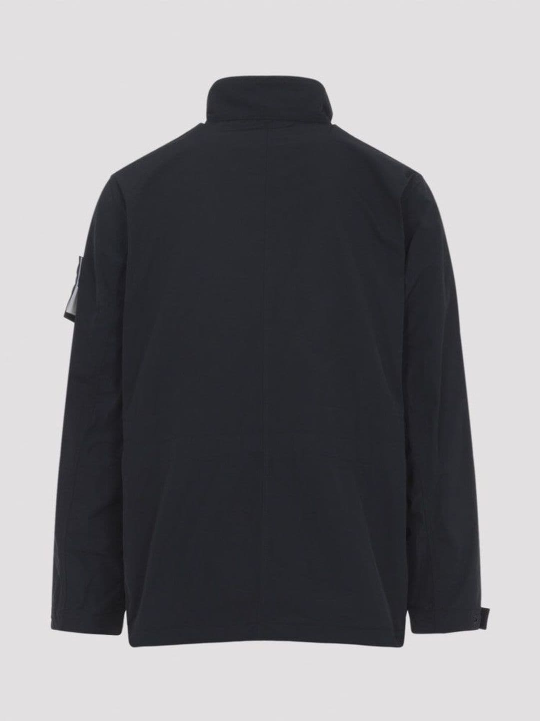 Stone Island Black Stand Collar Logo Jacket thumbnail 4