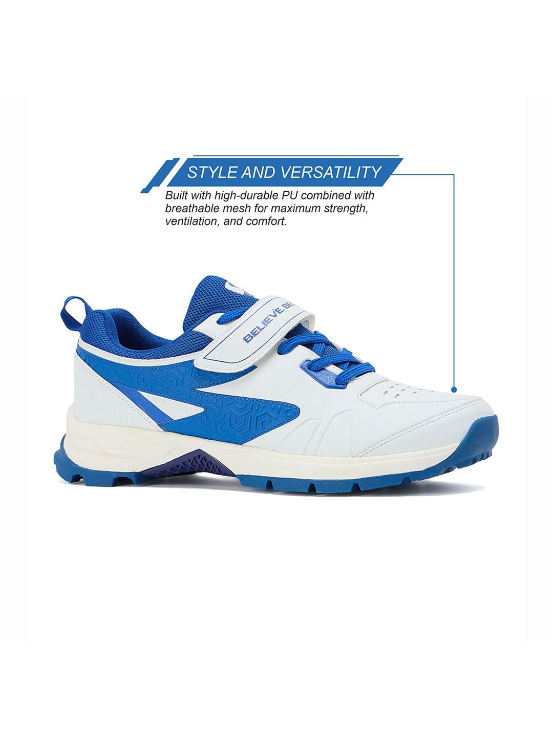 SG Century Pace Bowling Shoes White- Blue - Stable Stud EVA Cushion thumbnail 7