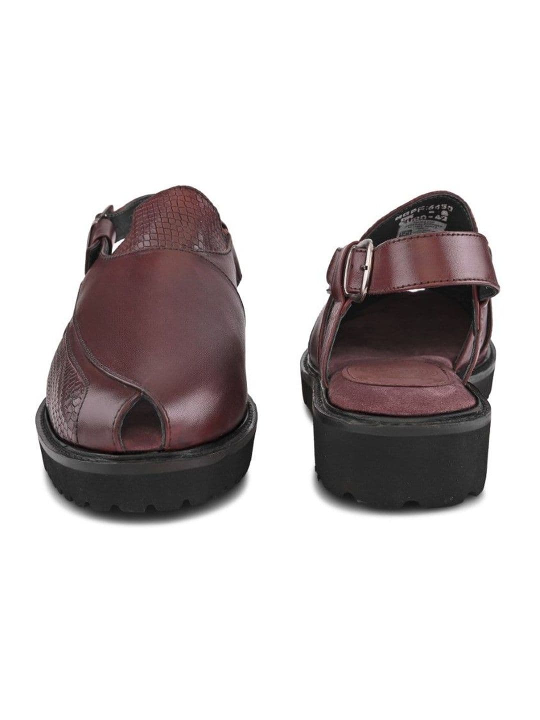 House of Pataudi Men Leather Buckle Shoe-Style Sandals thumbnail 7