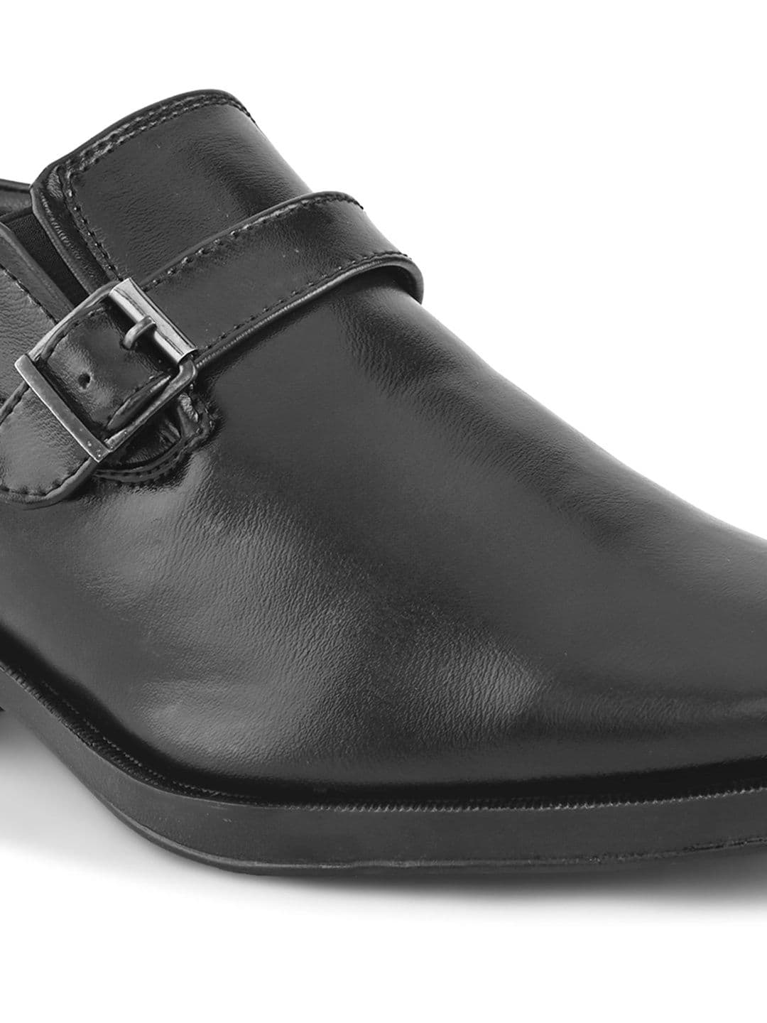 INVICTUS Men PU Square Toe Slip-On Monk Shoes Formal Shoes thumbnail 7