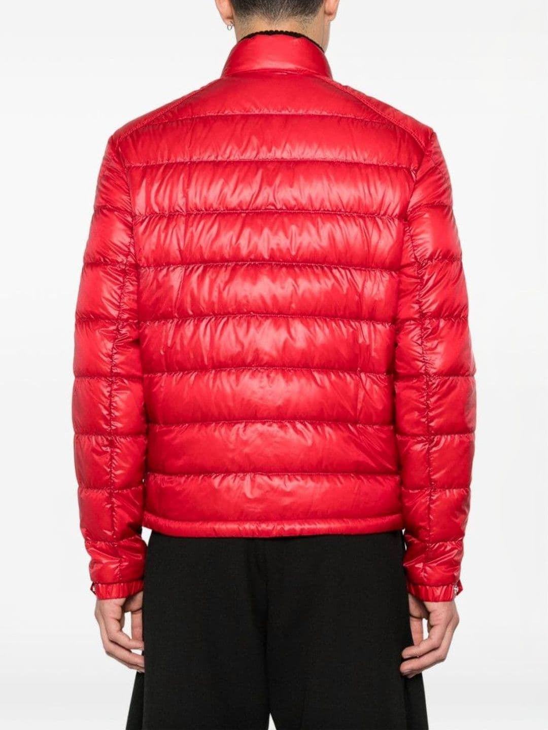 Moncler Red Quilted Jacket thumbnail 5
