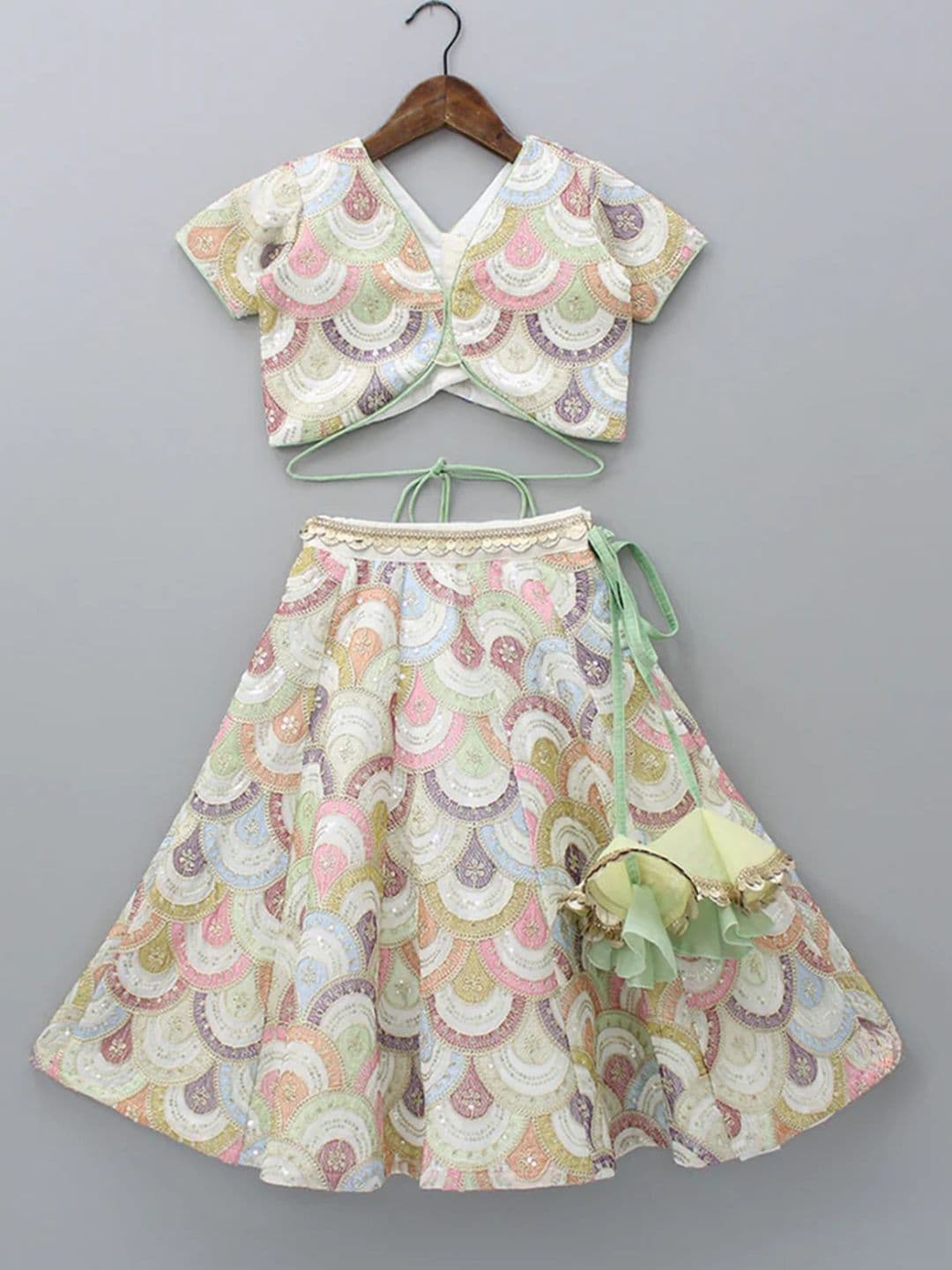 The Little Tales Girls Printed Ready to Wear Lehenga & Blouse With Dupatta thumbnail 3