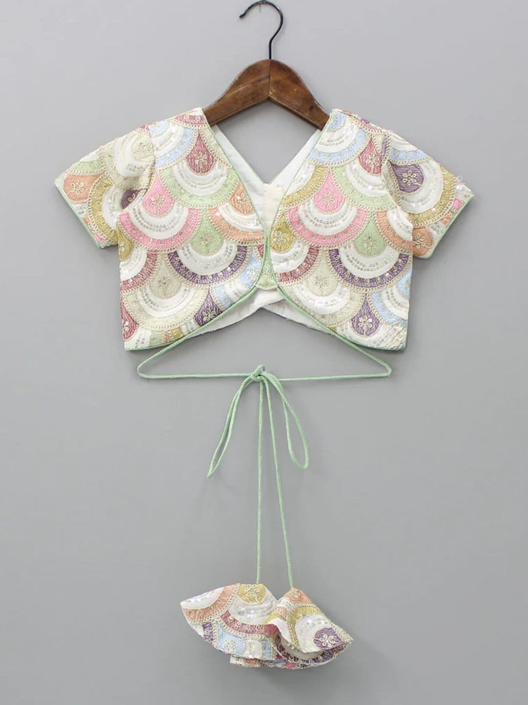 The Little Tales Girls Printed Ready to Wear Lehenga & Blouse With Dupatta thumbnail 7