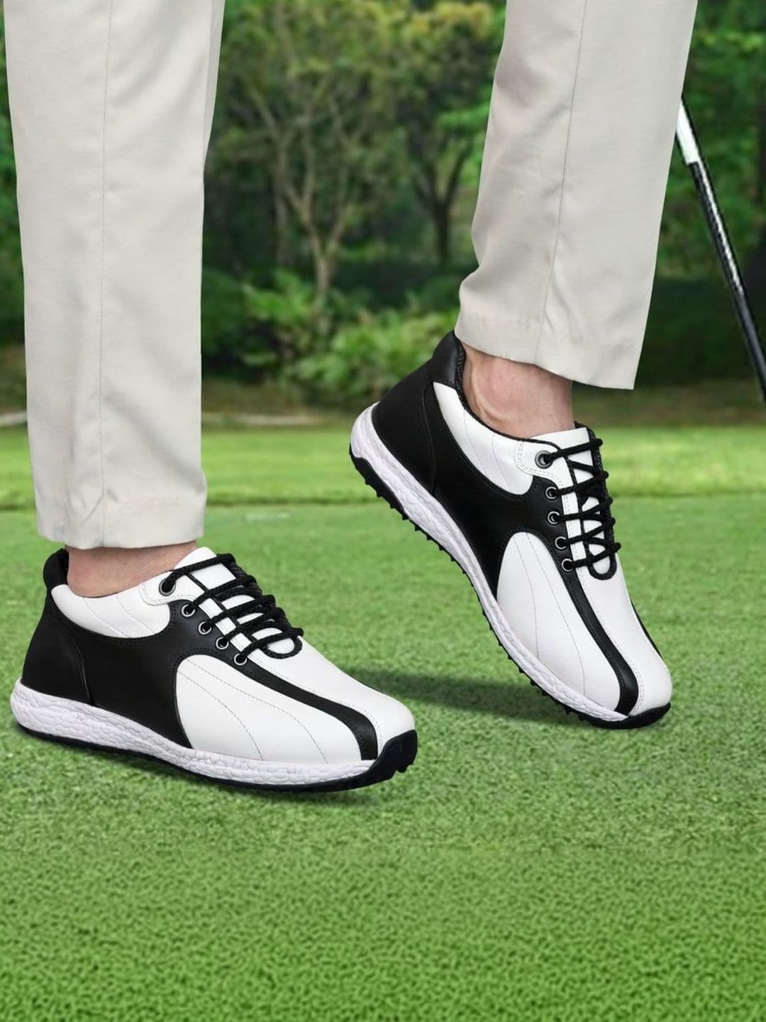HITCARO Men Leather Golf Shoes thumbnail 3