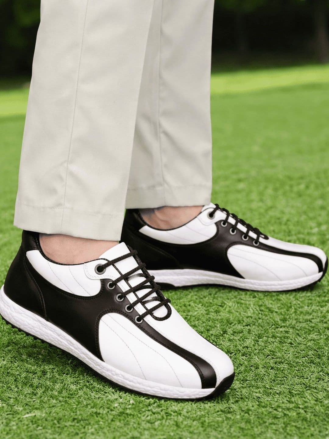 HITCARO Men Leather Golf Shoes thumbnail 7