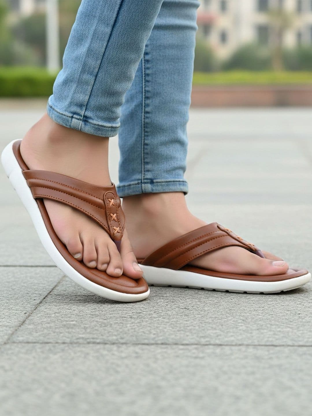 CALIBREL Men Thong Flip-Flops thumbnail 2
