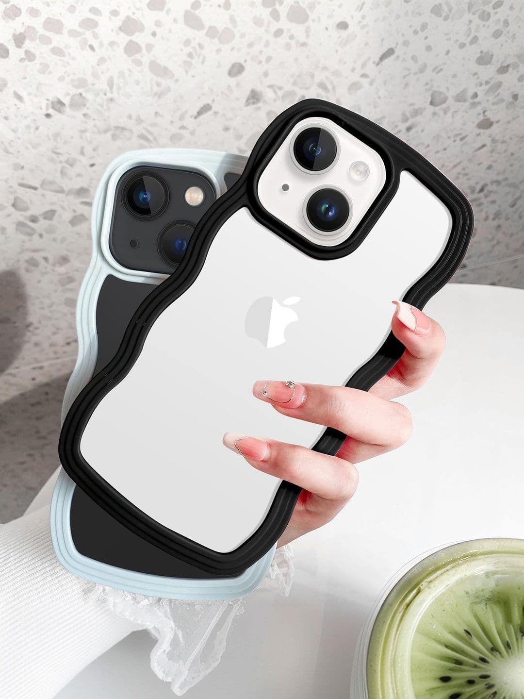 COVERLY Solid Printed iPhone 14 Back Case Mobile Accessories thumbnail 6