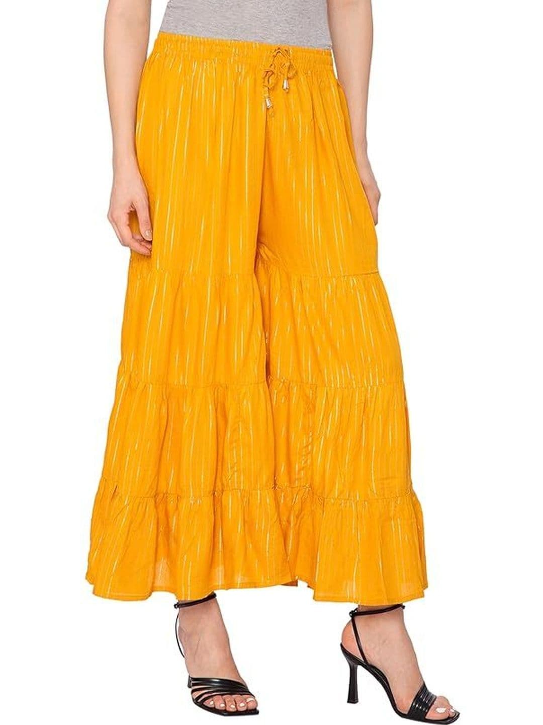 TNQ Women Printed Flared Ethnic Palazzos thumbnail 3