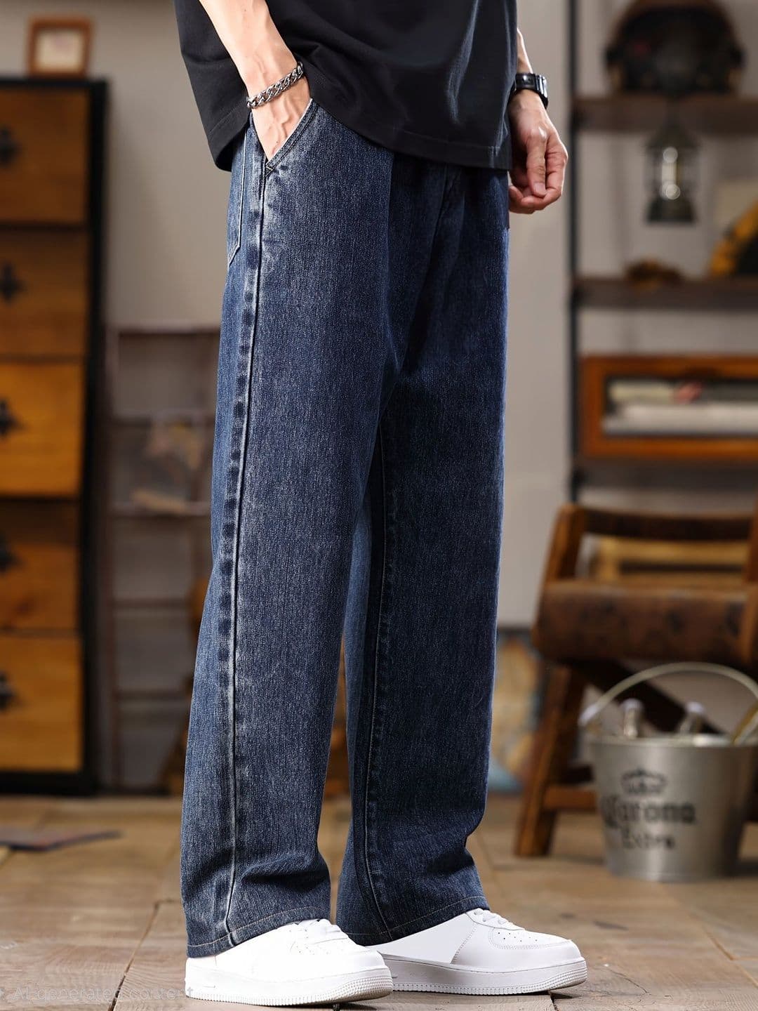 R.Code by The Roadster Life Co. Men Regular Fit High-Rise Light Fade Jeans thumbnail 4