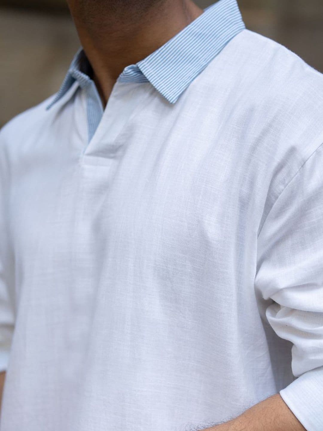 Powerlook Spread Collar Cotton Boxy Casual Shirt thumbnail 5