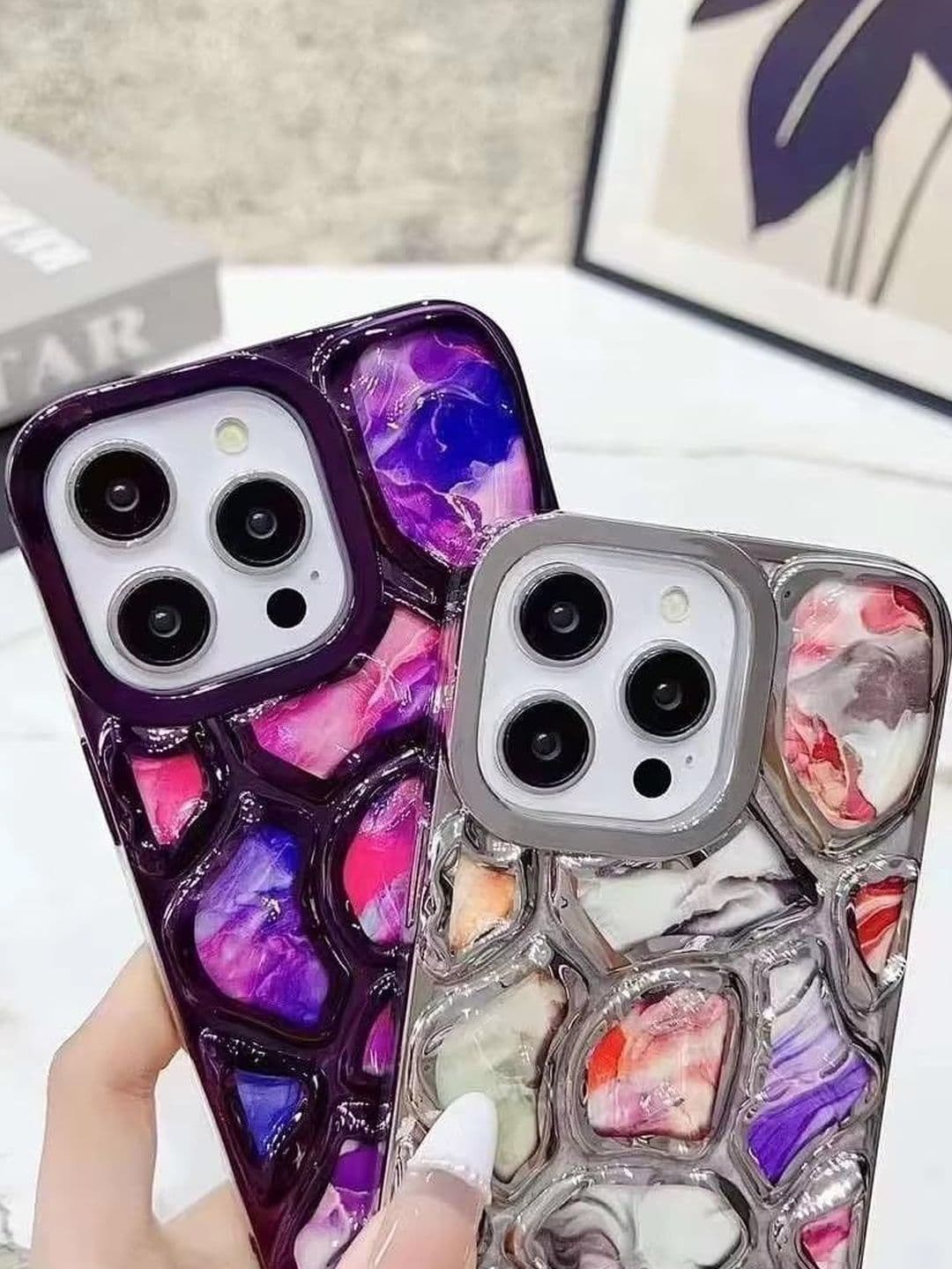 COVERLY Abstract Printed iPhone 15 Pro Max Back Case Mobile Accessories thumbnail 2