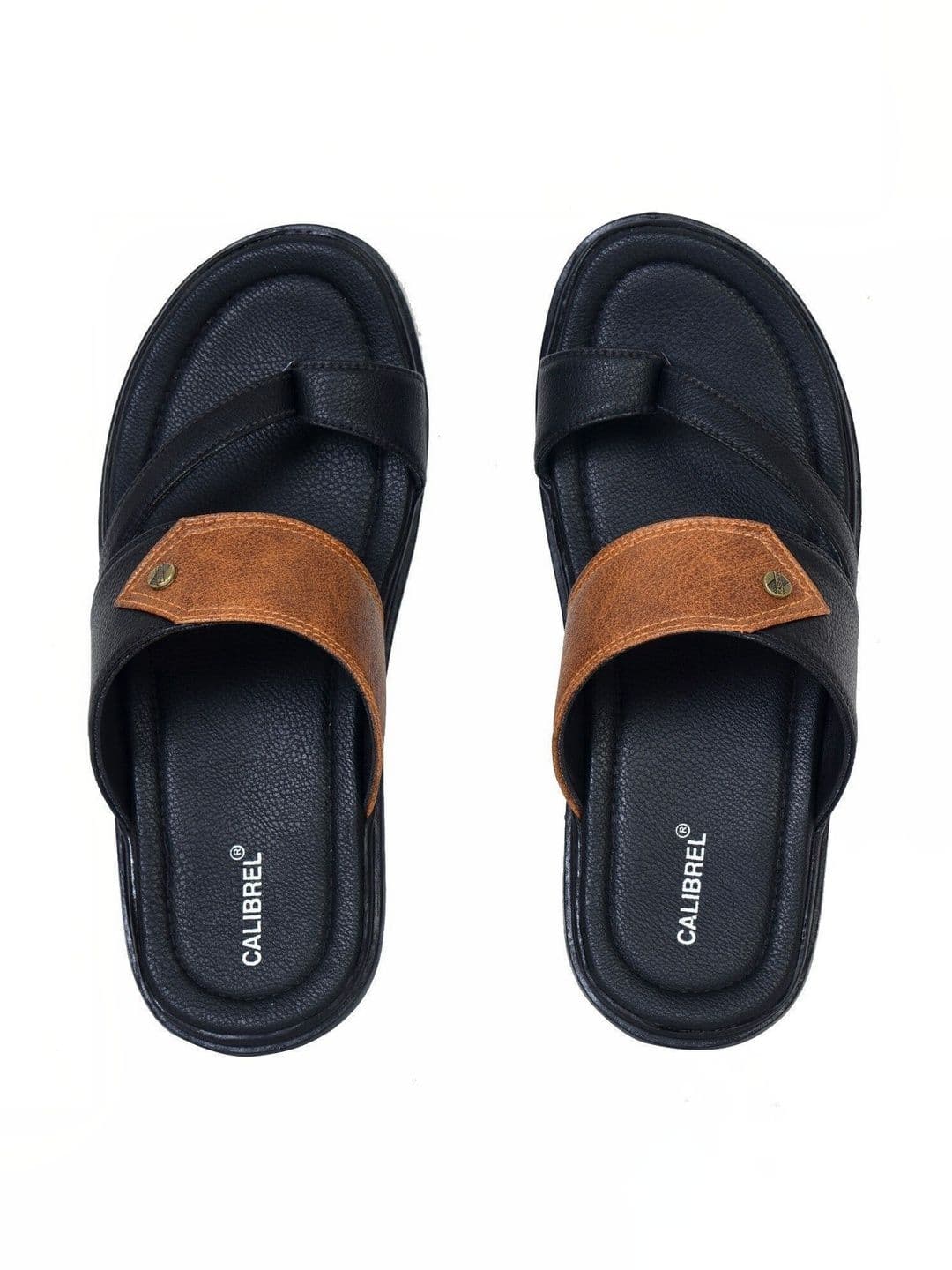 CALIBREL Men Colourblocked Flip Flops thumbnail 4