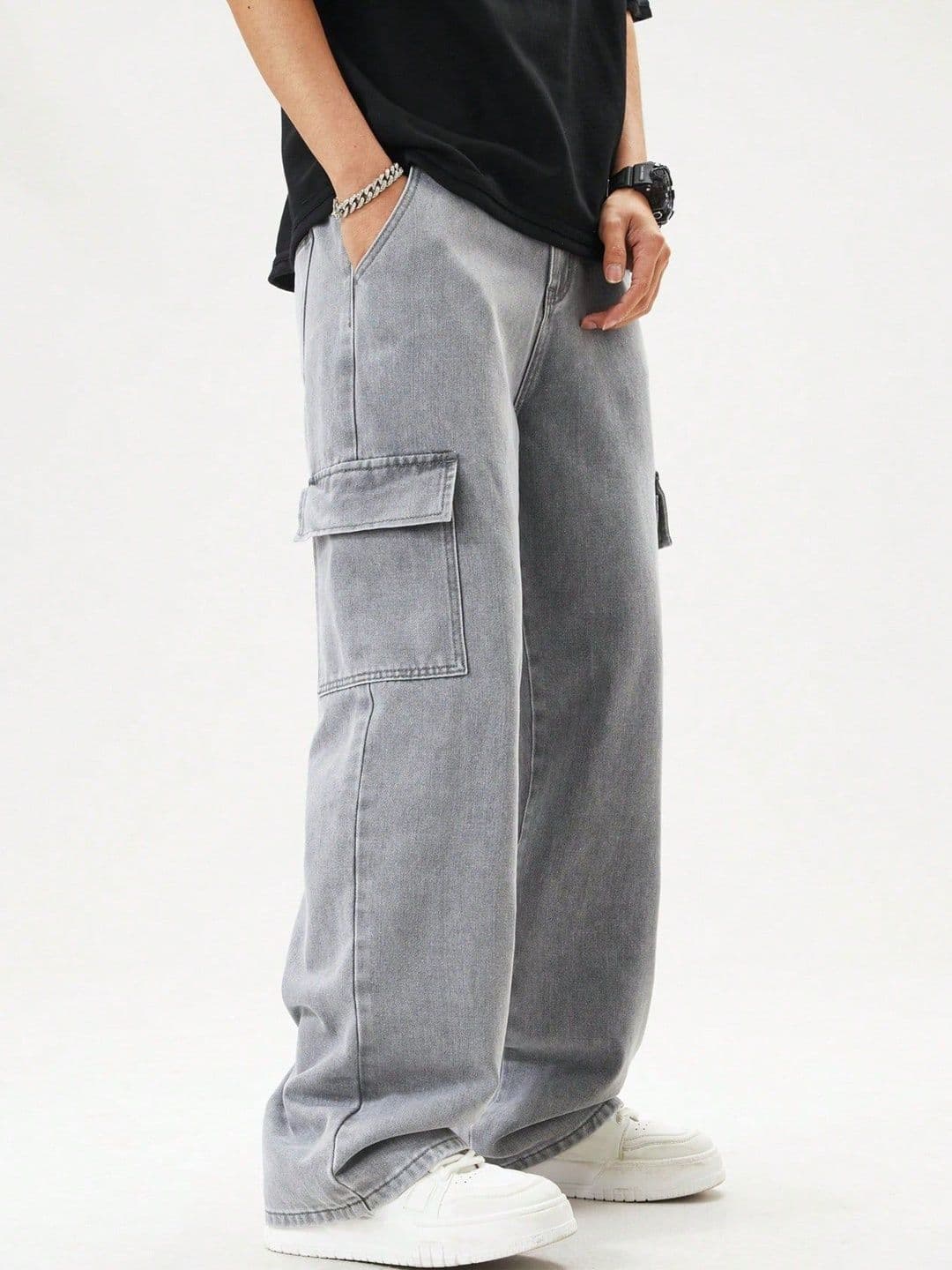 R.Code by The Roadster Life Co. Men Regular Fit High-Rise Light Fade Jeans thumbnail 6