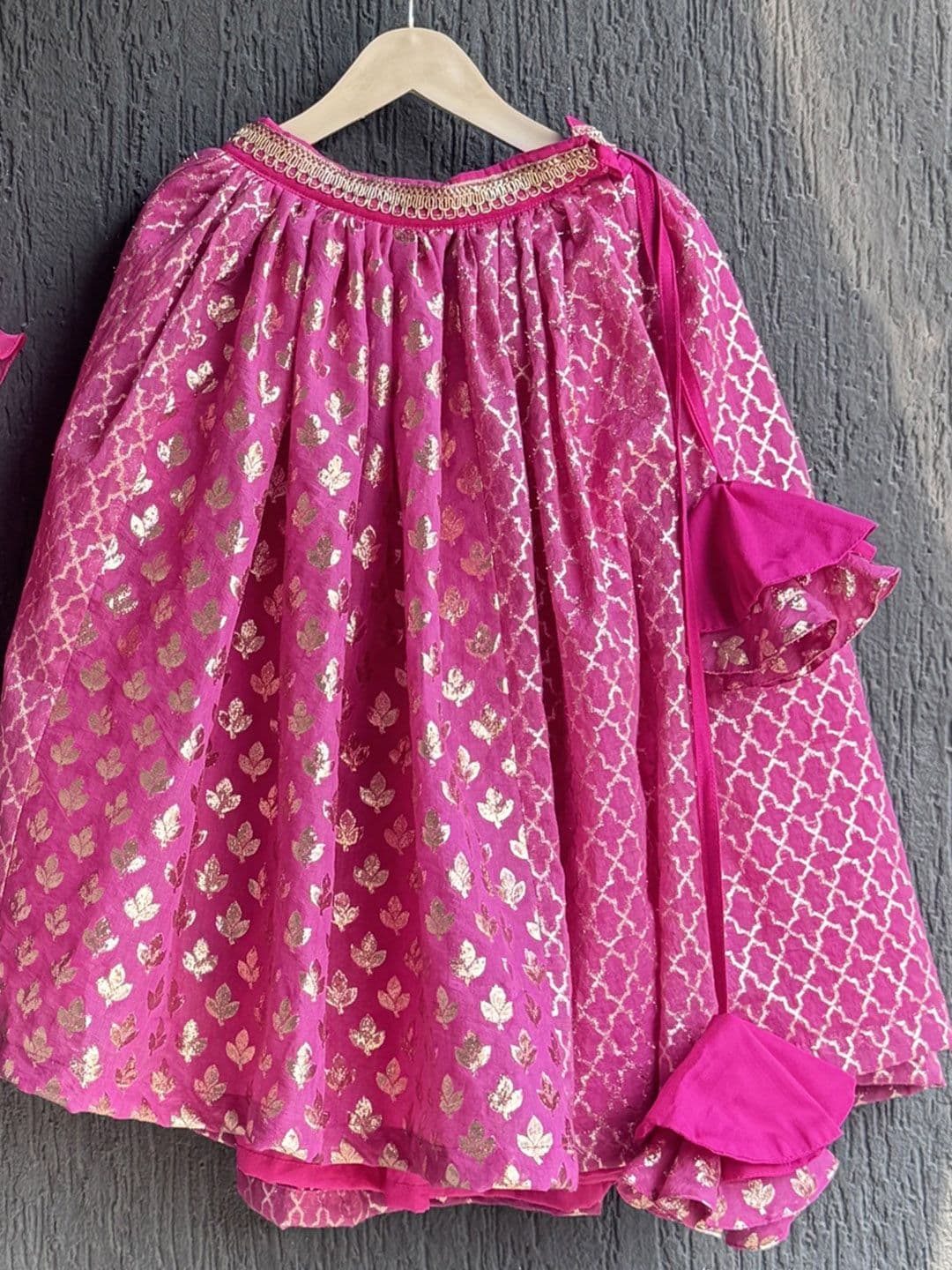 The Little Tales Girls Embellished Ready to Wear Lehenga & Blouse With Dupatta thumbnail 4