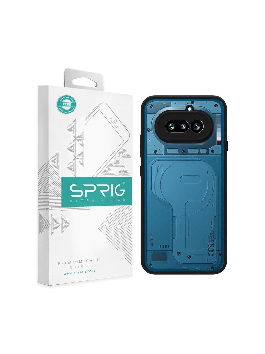 SPRIG Nothing Phone 4A Matte Transparent Back Cover