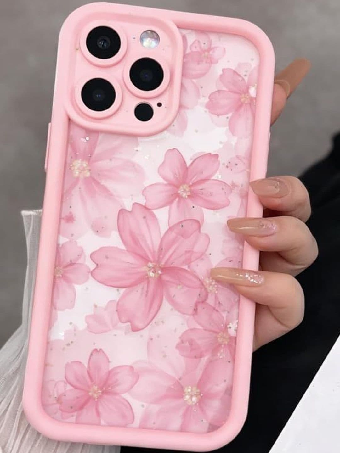 COVERLY Floral Printed iPhone 15 Pro Max Back Case Mobile Accessories