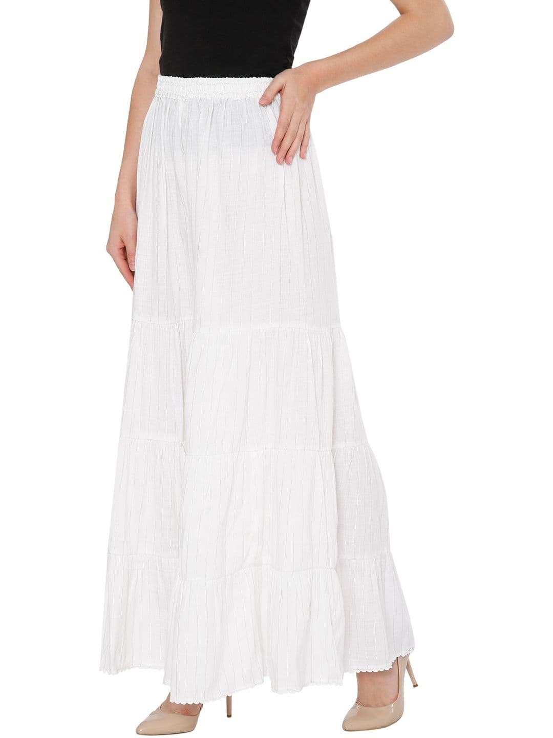 TNQ Women Striped Flared Ethnic Palazzos thumbnail 4