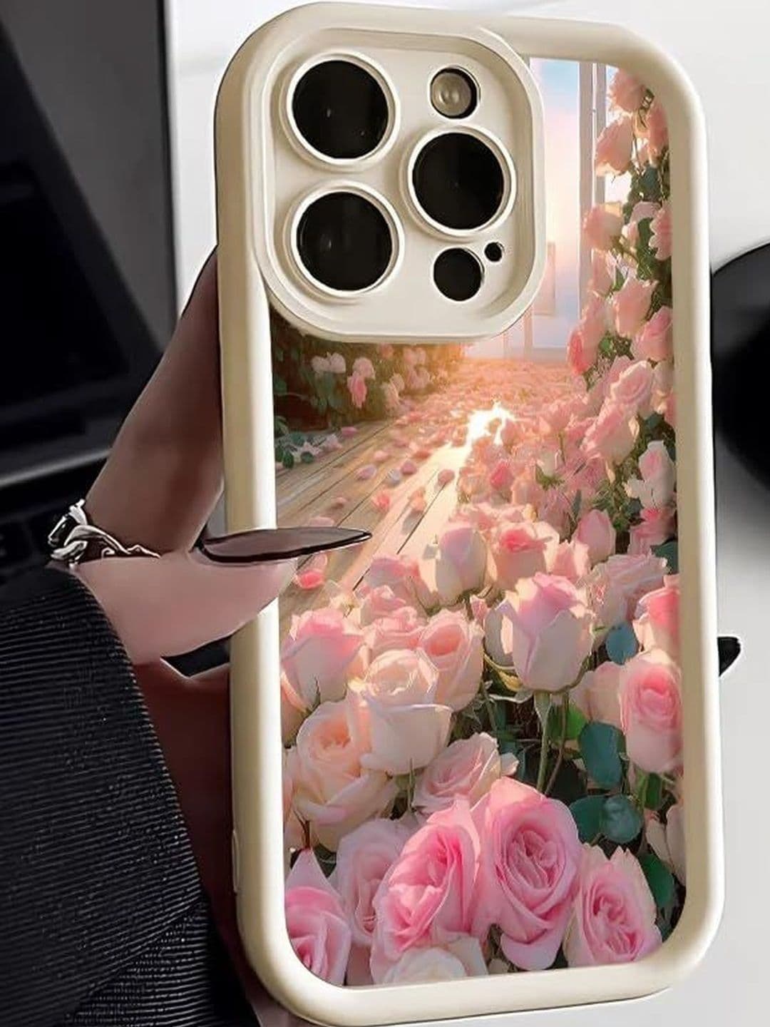 COVERLY Floral Printed iPhone 13 Pro Back Case Mobile Accessories thumbnail 5