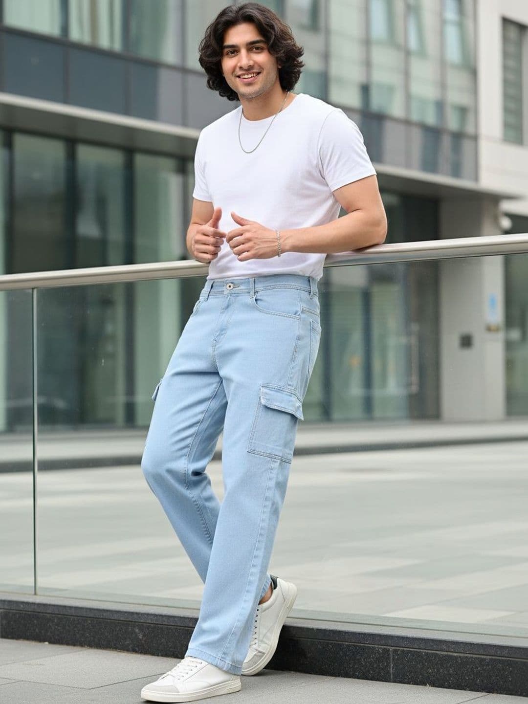 SZN Men Classic Mid-Rise Light Fade Stretchable Jeans - view 1