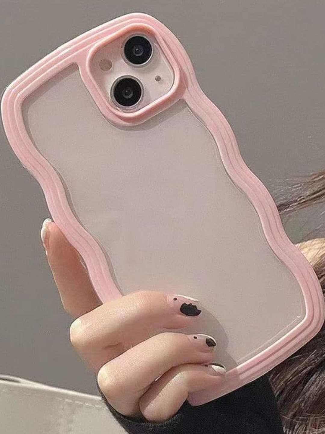 COVERLY Solid Printed iPhone 13 Back Case Mobile Accessories thumbnail 2