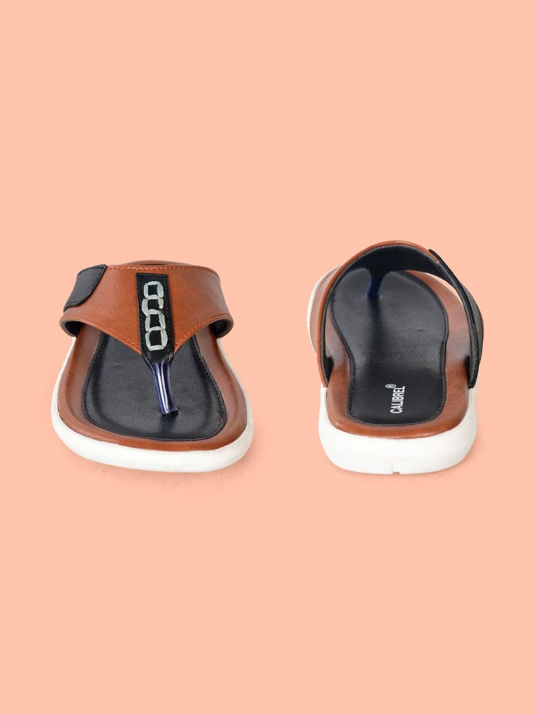 CALIBREL Men Colourblocked Rubber Thong Flip-Flops thumbnail 5
