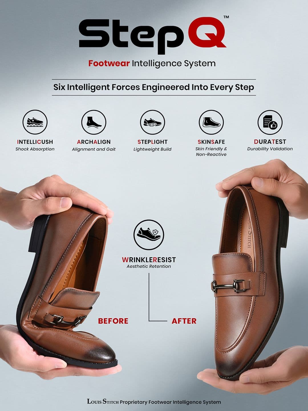 LOUIS STITCH Men Formal Slip On Moccasin Shoes thumbnail 5