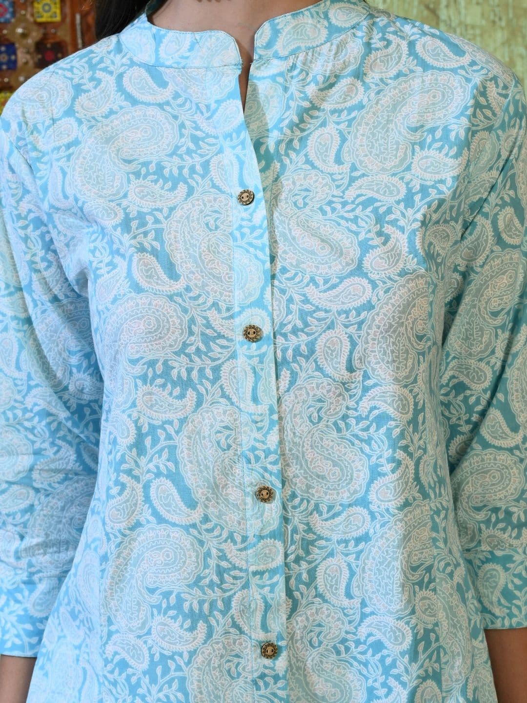Tulsiram Women Paisley Printed Kurta thumbnail 3