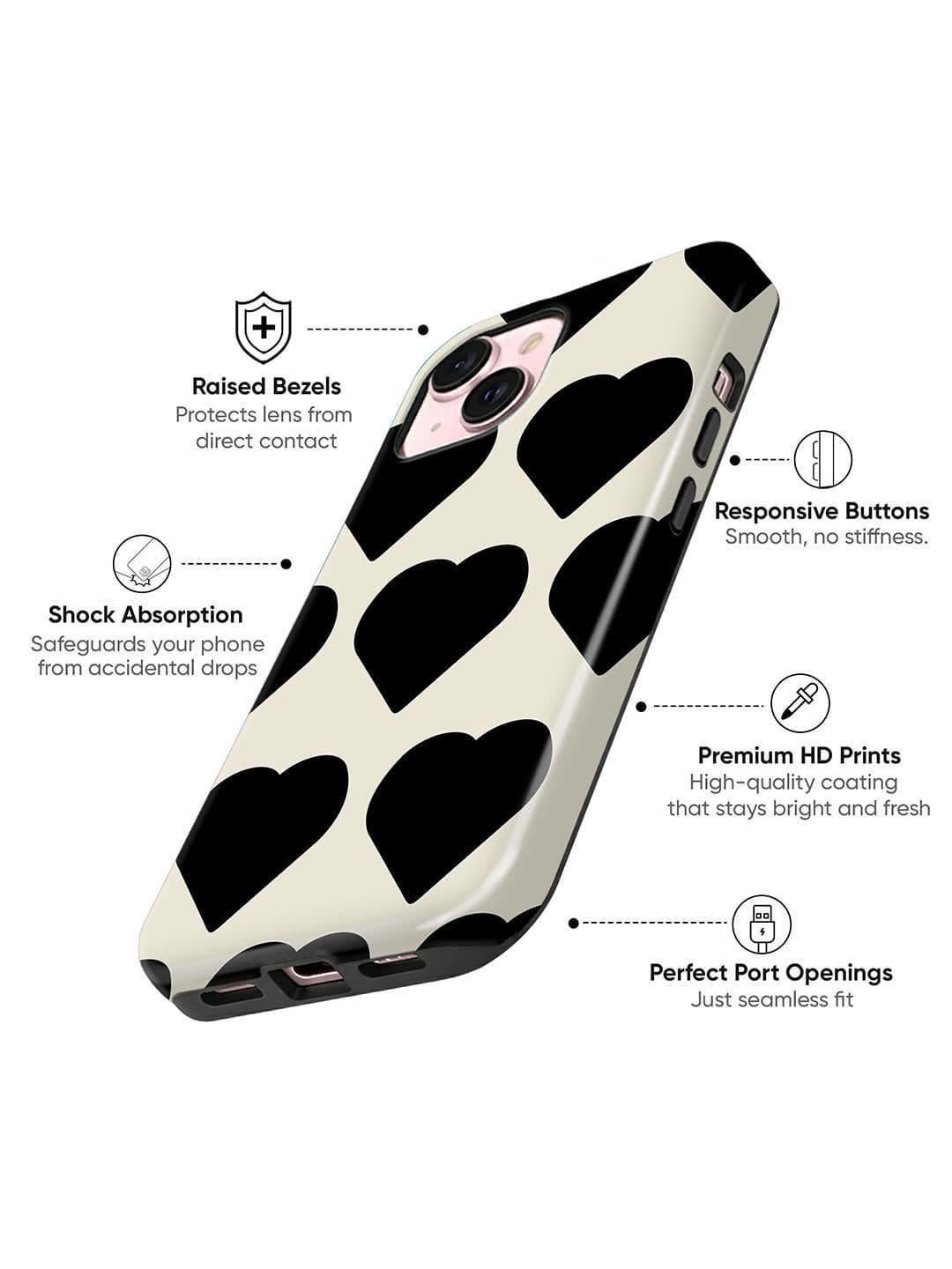 QRIOH Conversational Printed iPhone 15 Plus Back Case Mobile Accessories thumbnail 4