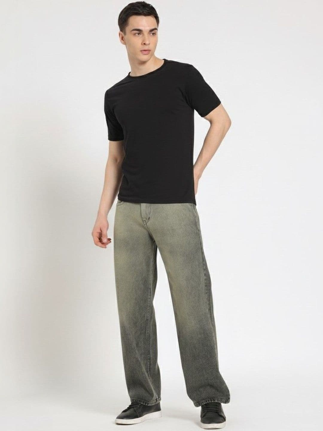 COY Men Comfort Mid-Rise Heavy Fade Stretchable Jeans thumbnail 2
