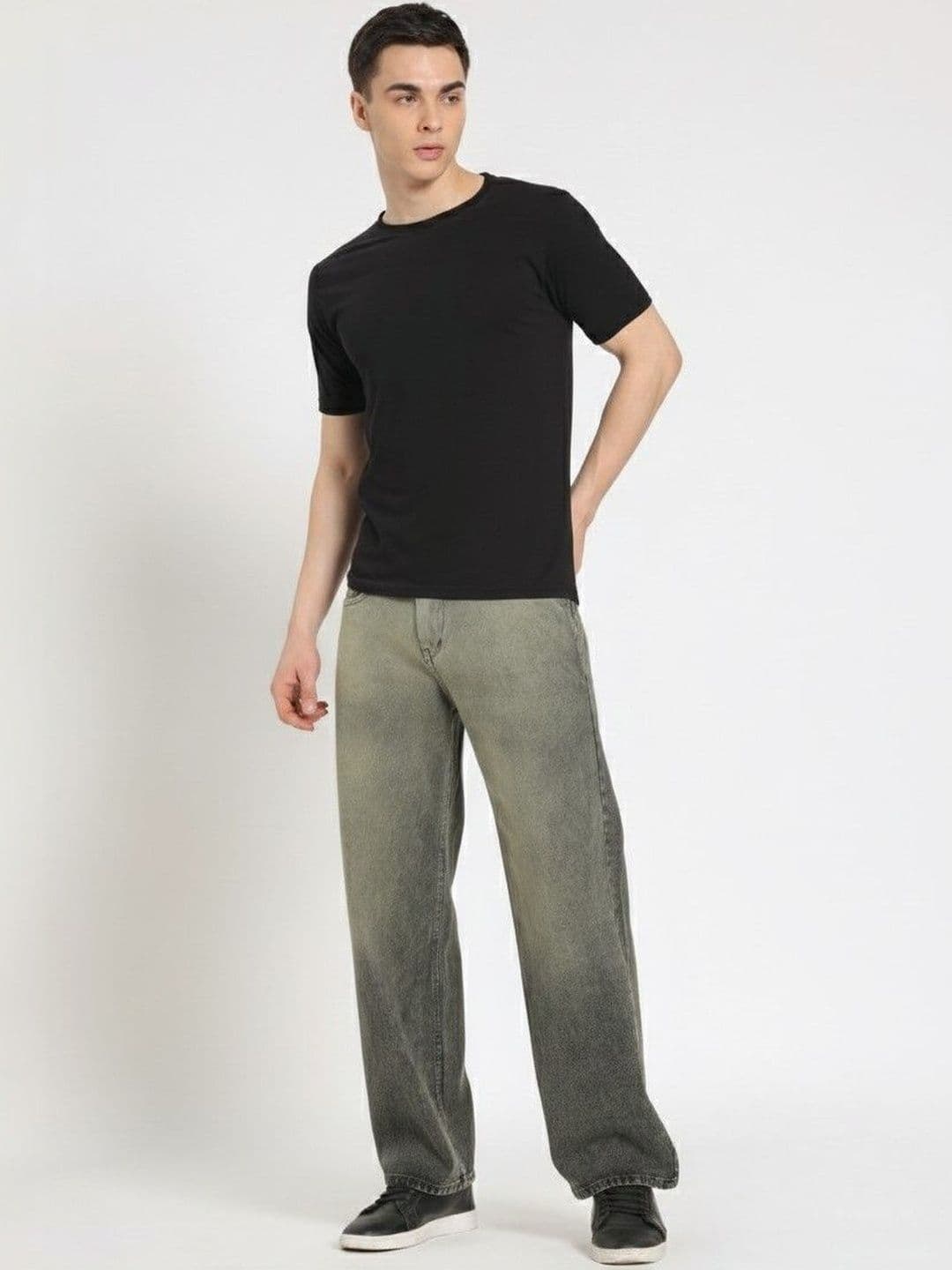 COY Men Comfort Mid-Rise Heavy Fade Stretchable Jeans thumbnail 2
