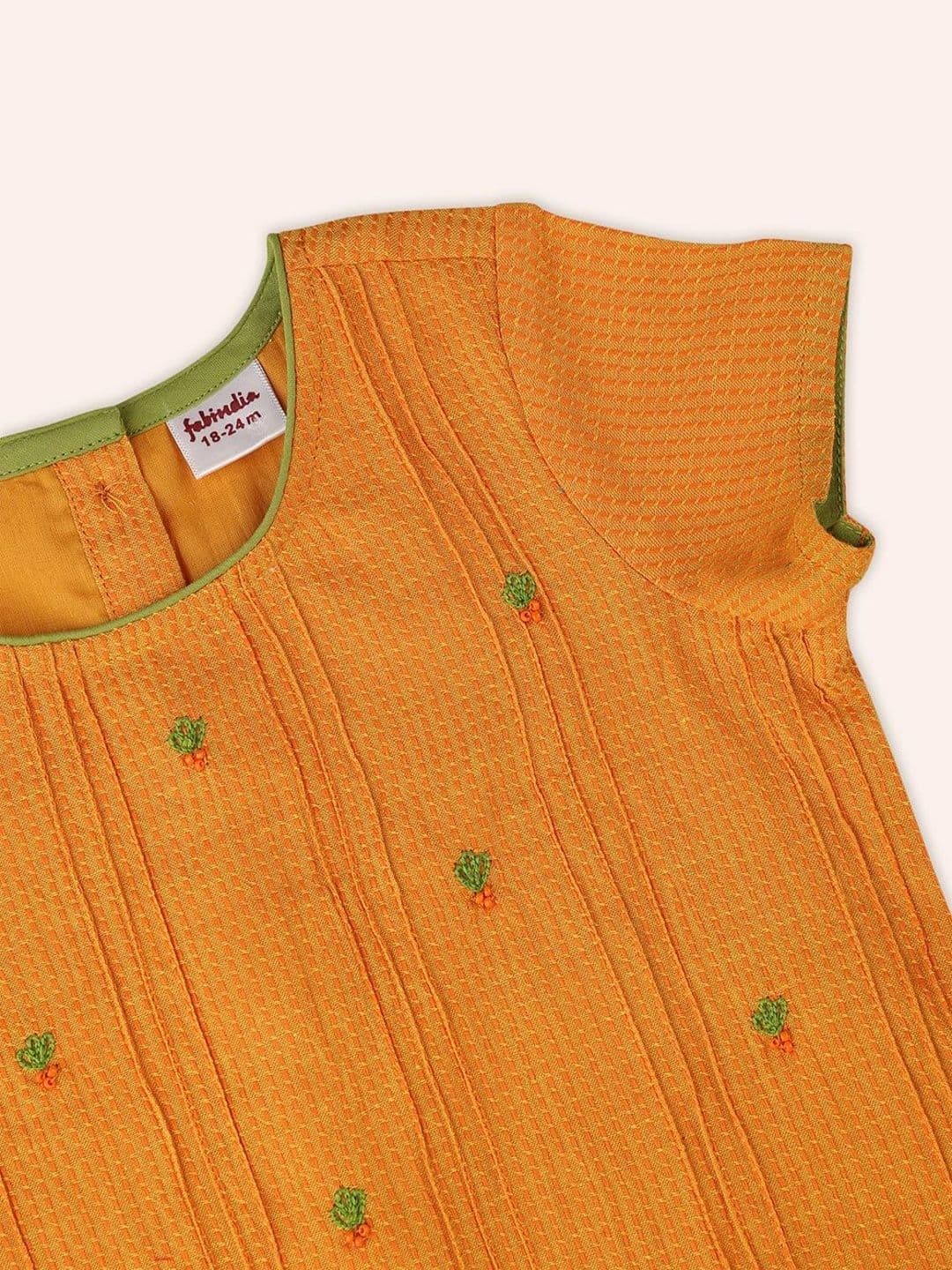 Fabindia Girls Embroidered Ready to Wear Lehenga Set thumbnail 2