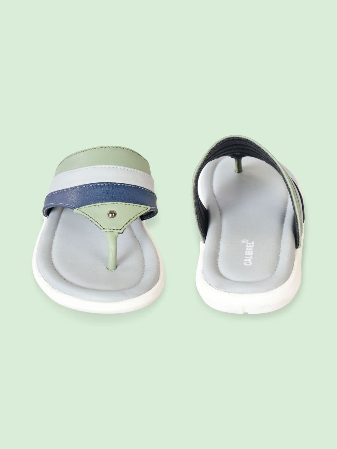 CALIBREL Men Colourblocked Thong Flip-Flops thumbnail 5