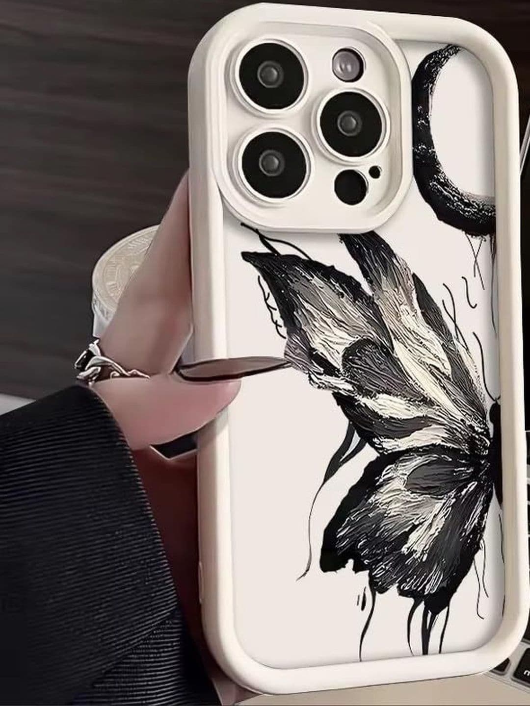 COVERLY Abstract Printed iPhone 15 Pro Max Back Case Mobile Accessories