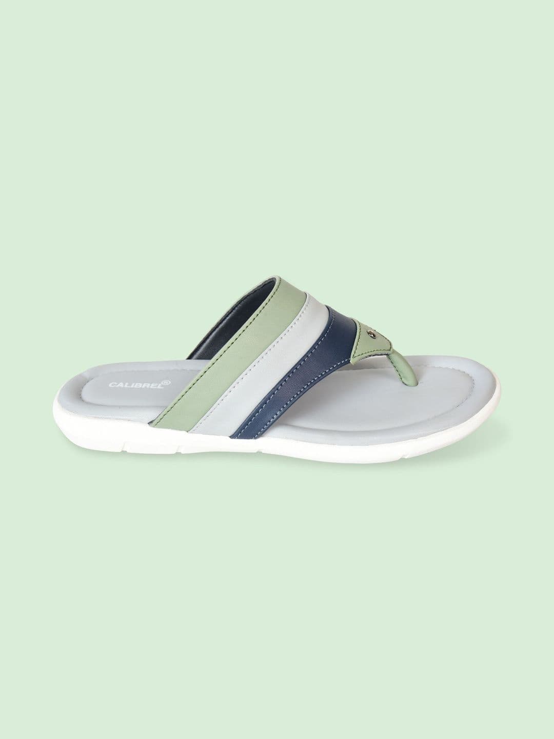 CALIBREL Men Colourblocked Thong Flip-Flops thumbnail 2