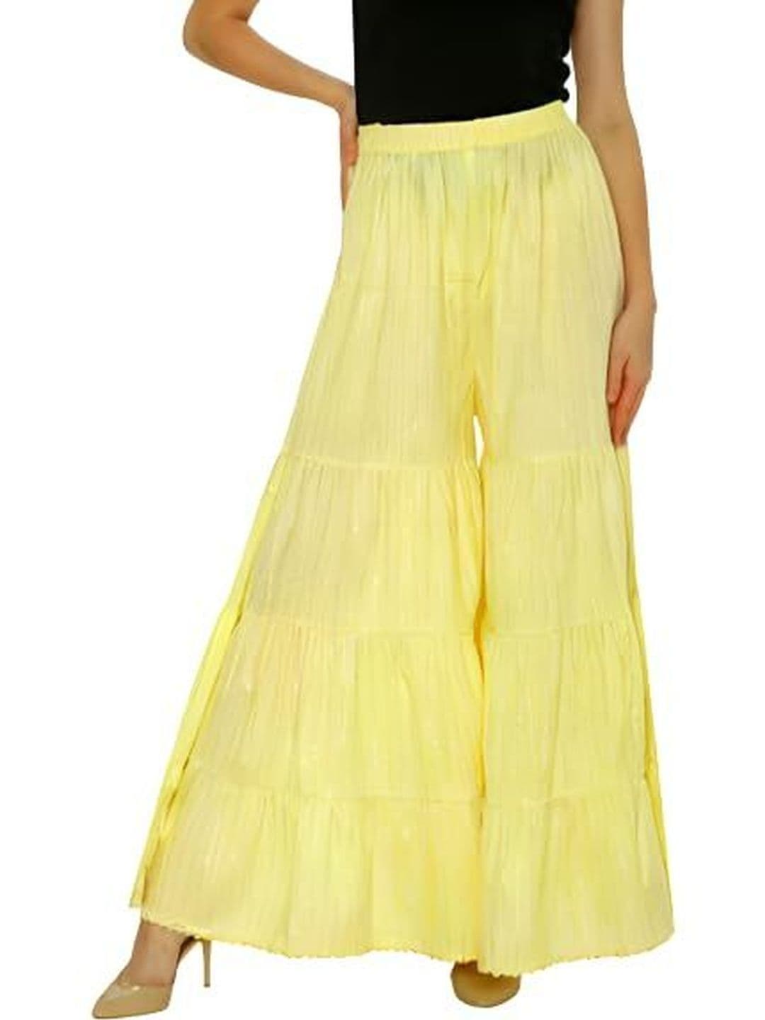 TNQ Women Flared Ethnic Palazzos - view 1