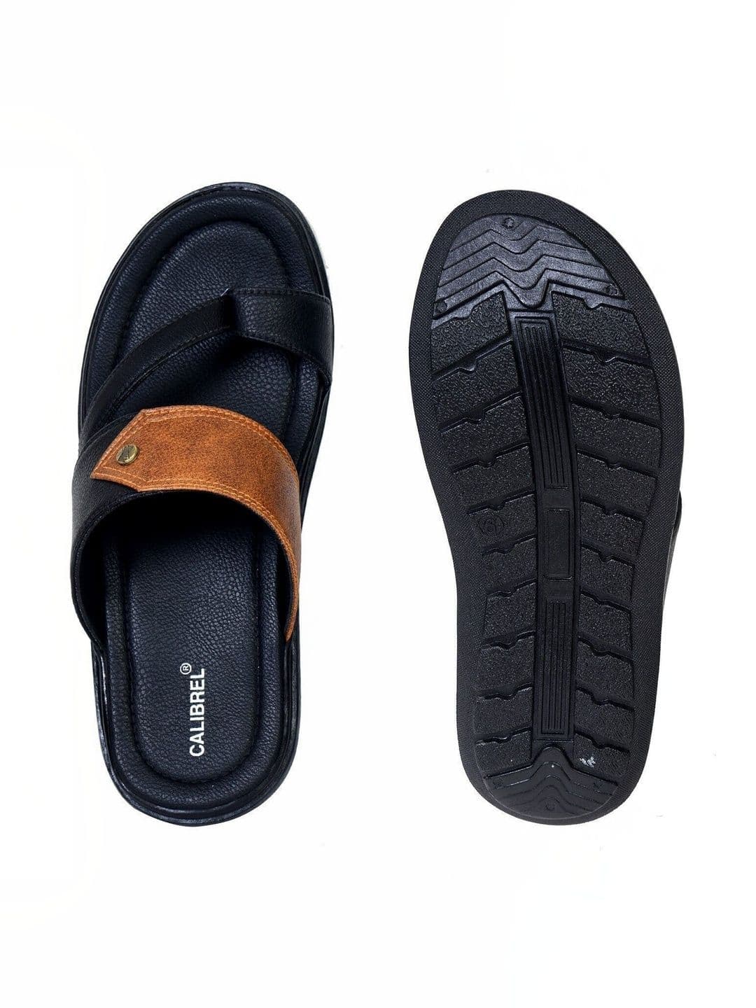CALIBREL Men Colourblocked Flip Flops thumbnail 2